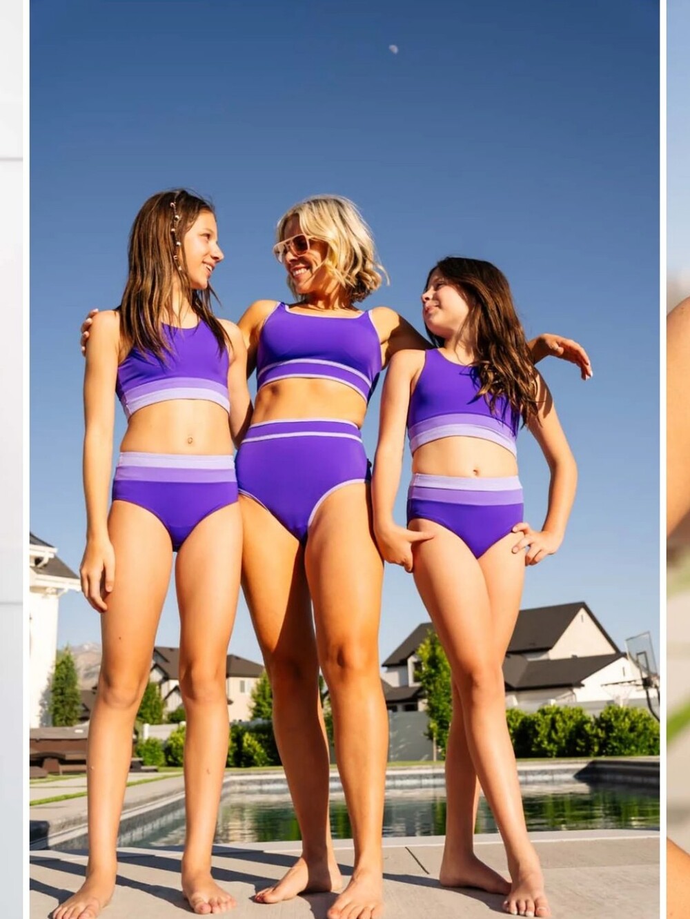 KIAVA Purple Ombre Two-Piece Swim Set - Mommy And Me Matching